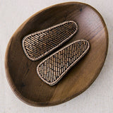Ruthenium Resin Embroidered Hairpins