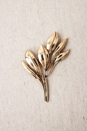 Broche Hoja Oro