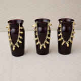 Teardrop Stone and Brass Gold Necklace