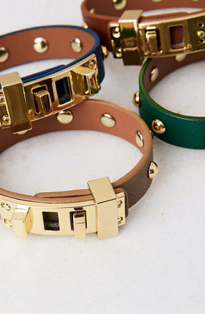 Brown Studded Bracelet