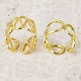 Interlocking brass ring