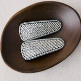 Silver Resin Embroidered Hairpins