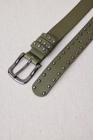 Green Studded Belt