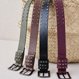 Studded Black Belt