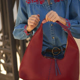 Bolso con Gran Asa Urban Granate