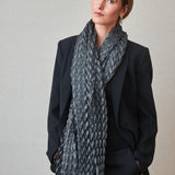 Green Pleated Fantasy Scarf