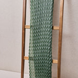 Green Pleated Fantasy Scarf