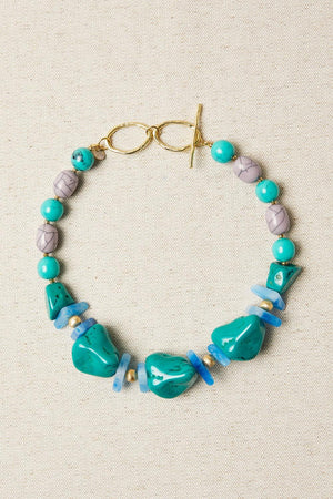 Long Purple Donut Necklace