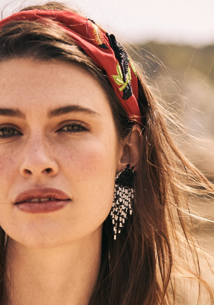 Pendientes Medusa Resina Negros