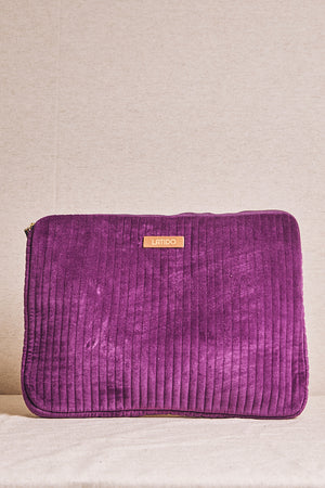 Funda de Ordenador de Terciopelo Violeta