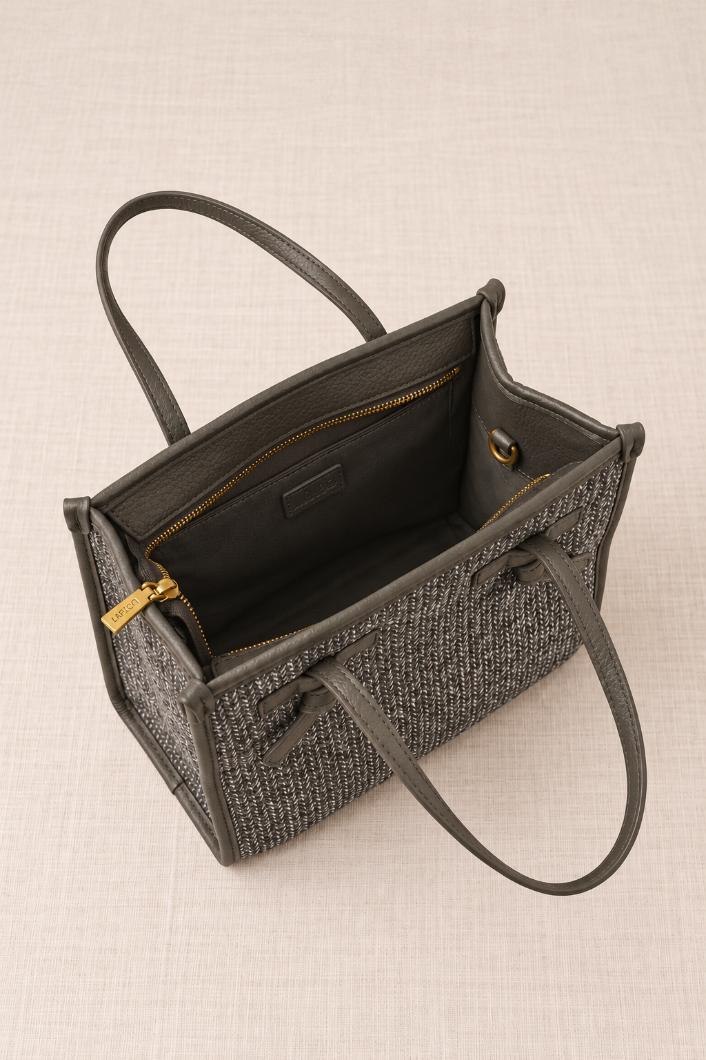 Bolso Tote Espiga Gris