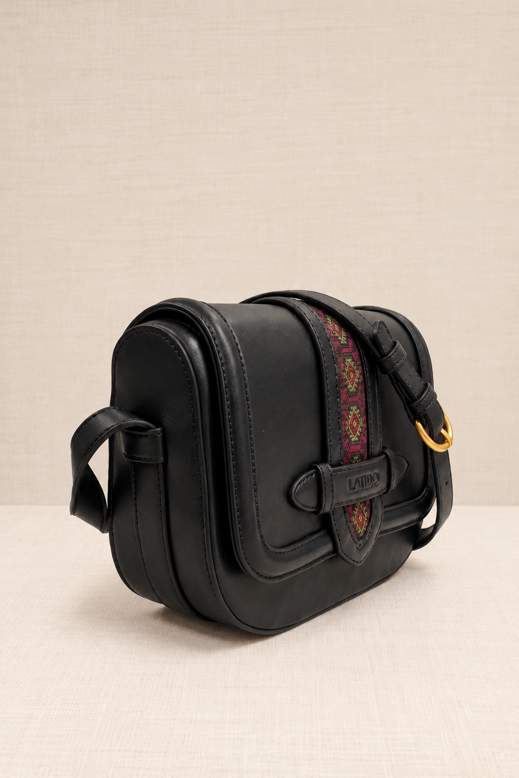 Bolso Bandolera Cinta Negro