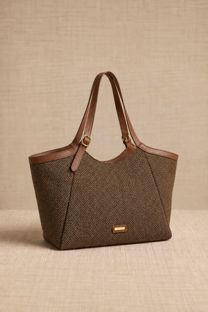 Bolso Shopper Espiga Chocolate
