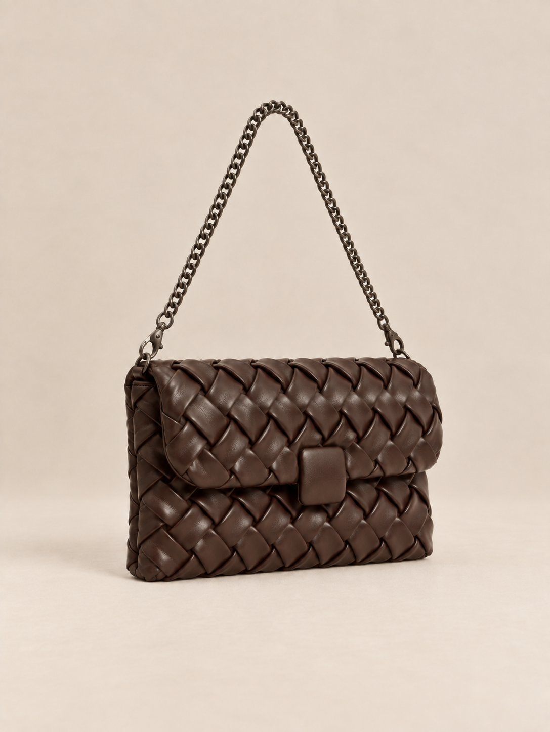 Bolso Trenzado Mano Choco