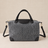 Bolso Viaje Tweed Mediano Negro
