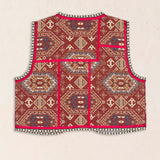 Blue Boho Embroidered Blouse