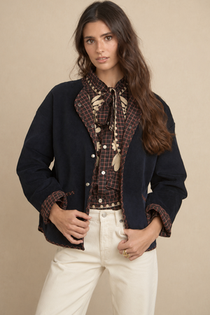 Chaqueta de Pana Azul