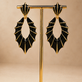 Pendientes Esmaltados Negros