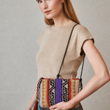 Purple Boho Crossbody Bag