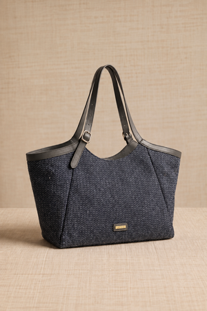 Bolso Tote Espiga Gris