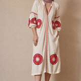 Kurta Medallones Flúor Medallón Naranja