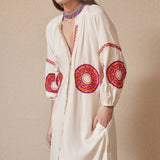 Kurta Medallones Flúor Medallón Naranja