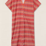 Blue Geometries Shirt Dress