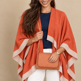 Poncho Bicolor Naranja