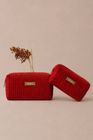 Estuche Mediano de Terciopelo Rojo