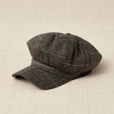 Green Large Gingham Cap