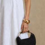 Polished Gold Metal Bracelet