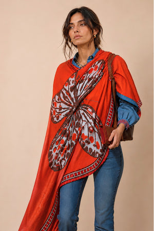Zig Zag Fuchsia Scarf