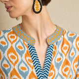 Vestido Kurta Amebas Amarillo