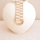 Cinturón Cenefas Bicolor Beige