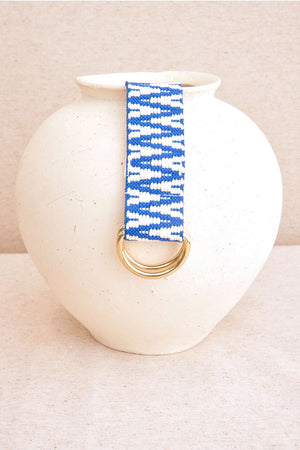 Cinturón Cenefas Bicolor Azul