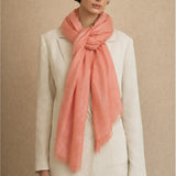 Pink Striped Scarf with Lurex
