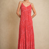 Vestido Tirantes Coral Rosa