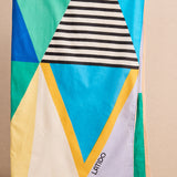 Toalla Estampado Geometrías Verde