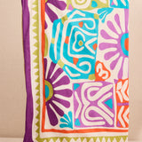 Toalla Estampado Flor Morado