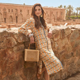 Vestido Kurta Amebas Amarillo