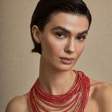 Collar Múltiple Rojo