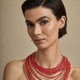 Collar Múltiple Rojo