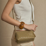 Bolso Mini Trenzado Verde