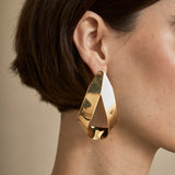 Gold Triangle Earring