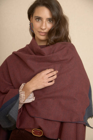 Orange Rectangle Poncho