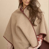 Orange Rectangle Poncho