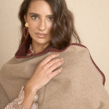 Orange Rectangle Poncho