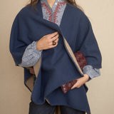 Orange Rectangle Poncho