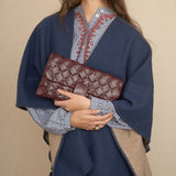 Orange Rectangle Poncho