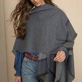Orange Rectangle Poncho